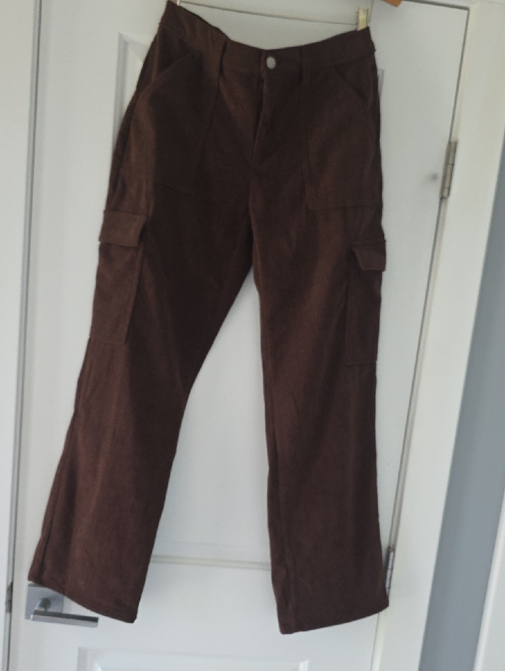 NWOT Brown Corduroy Cargo Pants - Classic Utility Style